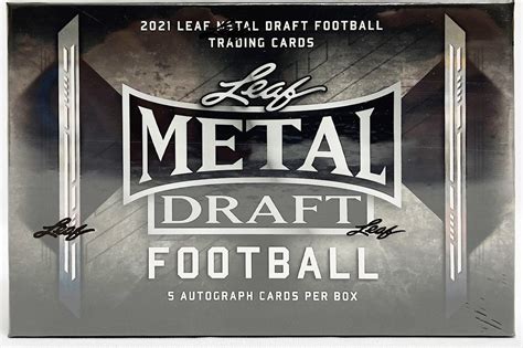 2021 leaf metal draft football box|leaf metal draft football autograph.